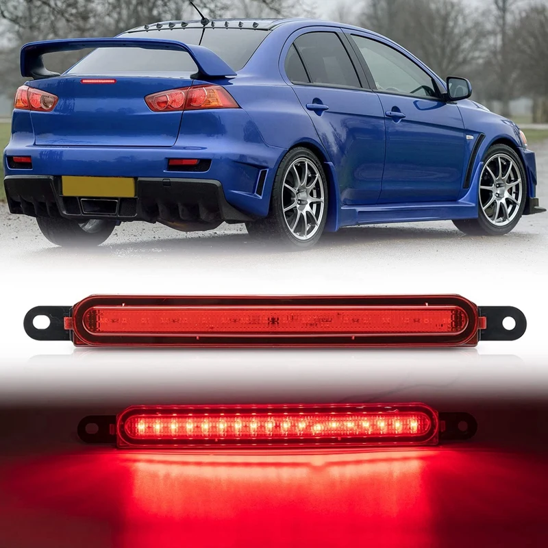 

Red Car LED 3RD Brake Light Trunk Back High Mount Stop Lamp For Mitsubishi Lancer Sedan EVO X 2008-2016