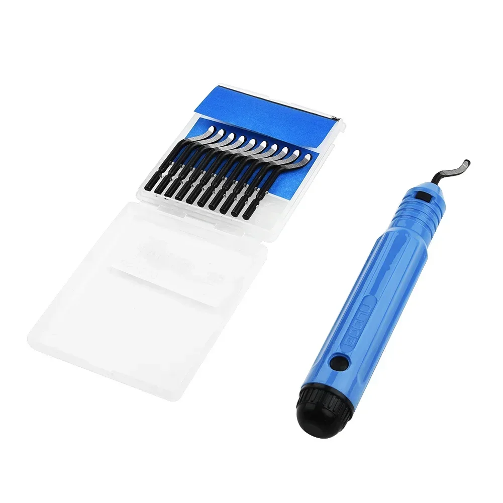 NB1100 Ручки для заусенцев Наборы инструментов ремонта металла с 10 BS1010 Лезвиями