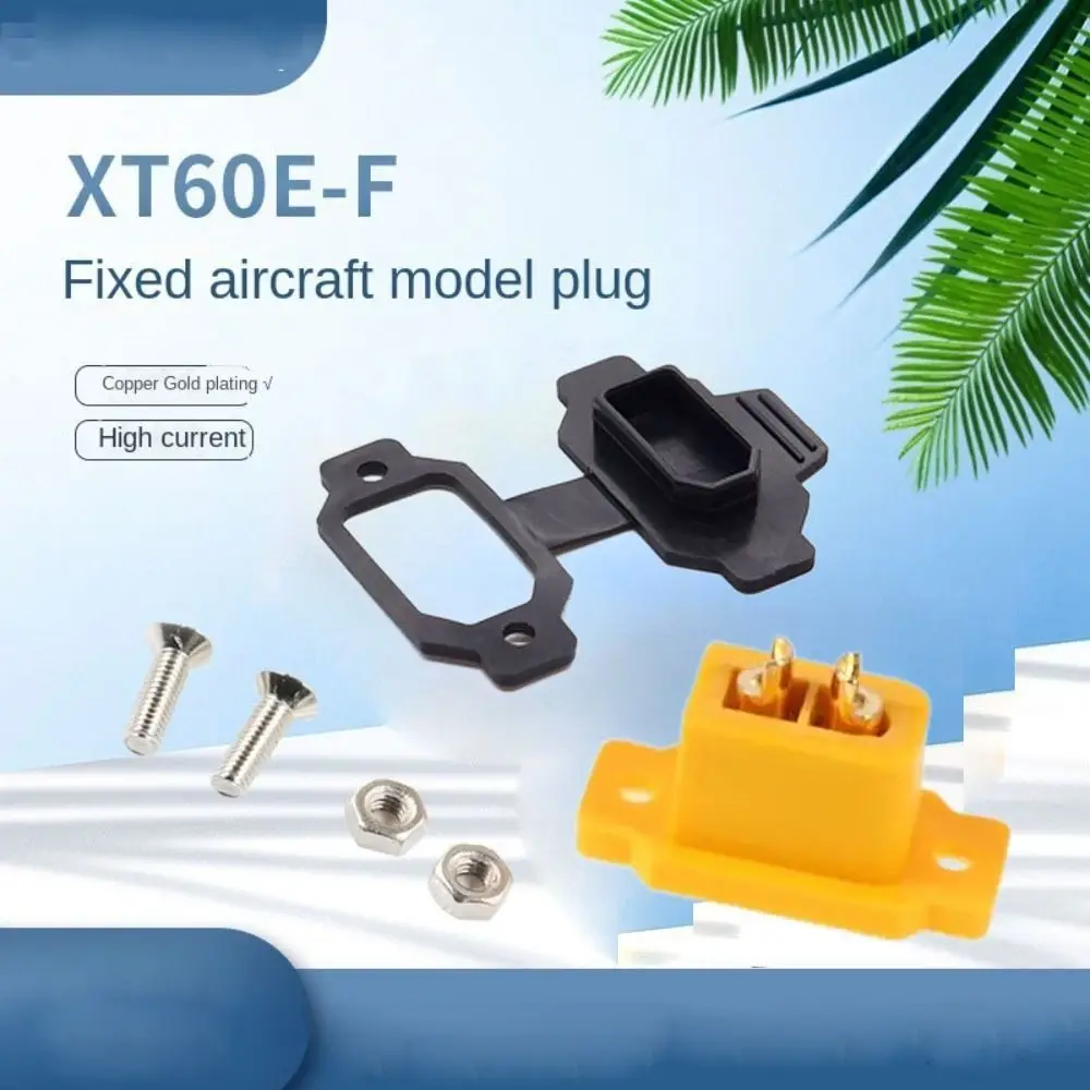 Фото Разъем XT60E-F с пылезащитной крышкой, гнездовой, для DIY RC моделей, электрический, латунный, позолоченный, штекерный, для питания, высококачественный №2