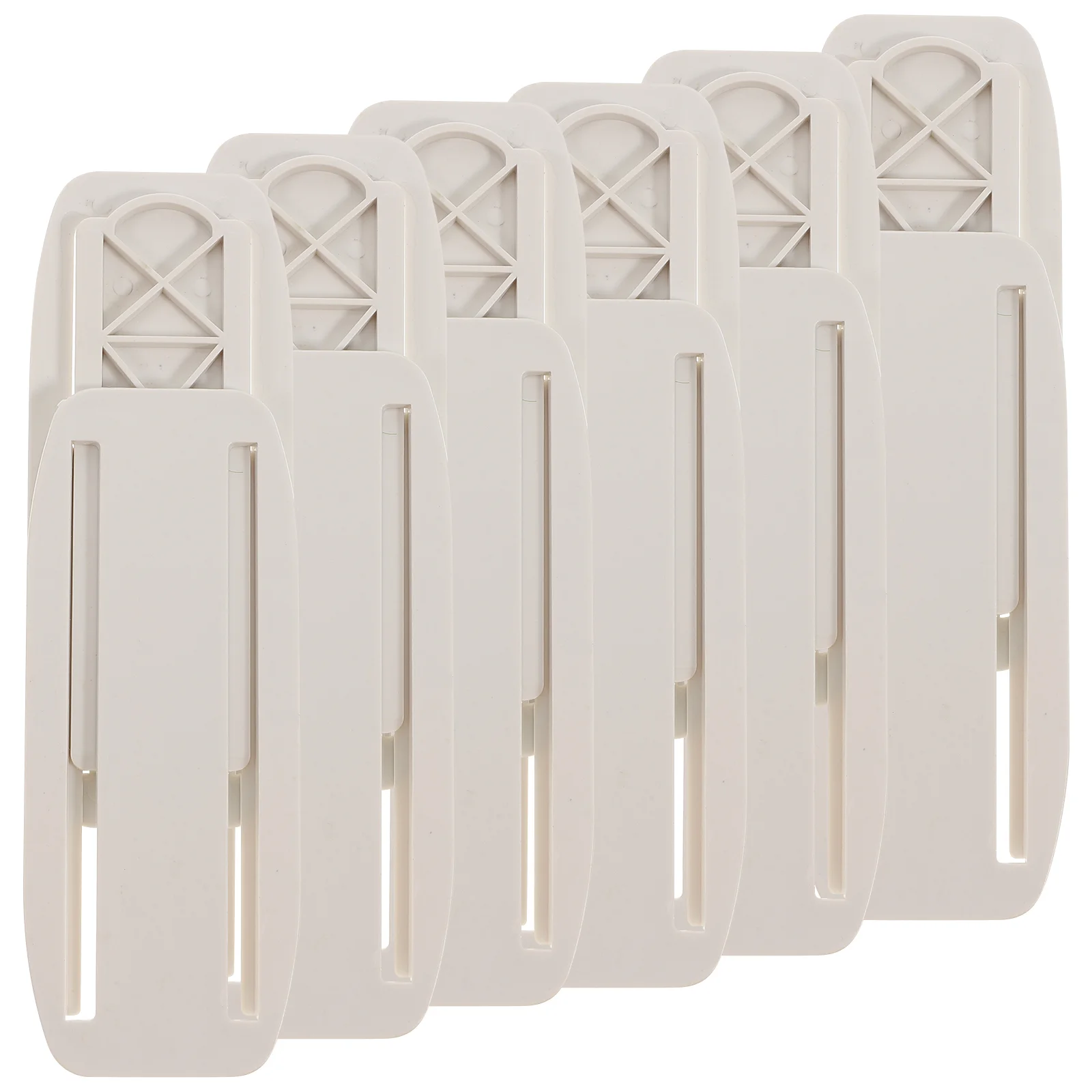

10 Sets Cable Holders Socket Power Strip Wall Mount No Trace 10.2X4.1X1CM Nail-free Rack Fixer White Abs Punch-free Fixing