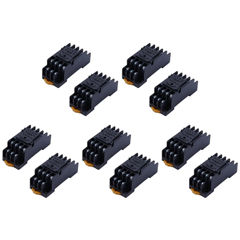 

JFBL Горячие 10 шт. PYF14A DIN Rail мощность основание релейного разъема 14 Pin для MY4NJ HH54P MY4