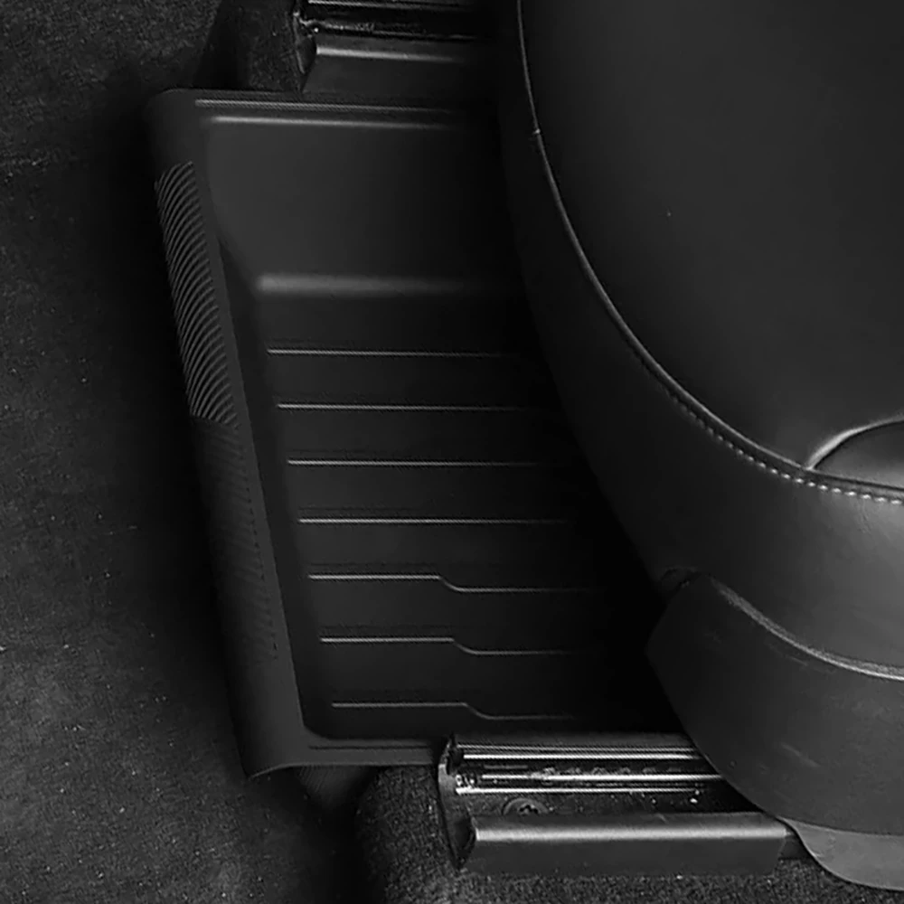 Для Tesla Model Y 2023 ящик для хранения под сиденьем белый органайзер из ТПЭ с крышкой