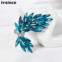 new simple fashion crystal brooch korean clothing accessories womens temperament brooch office gifts