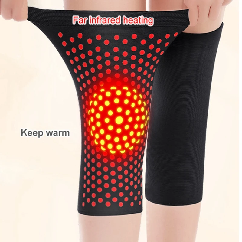 1PC Self Heating Support Knee Pad Knee Brace Warm for Arthritis Joint Pain Relief Injury Recovery Belt Knee Massager Leg Warmer