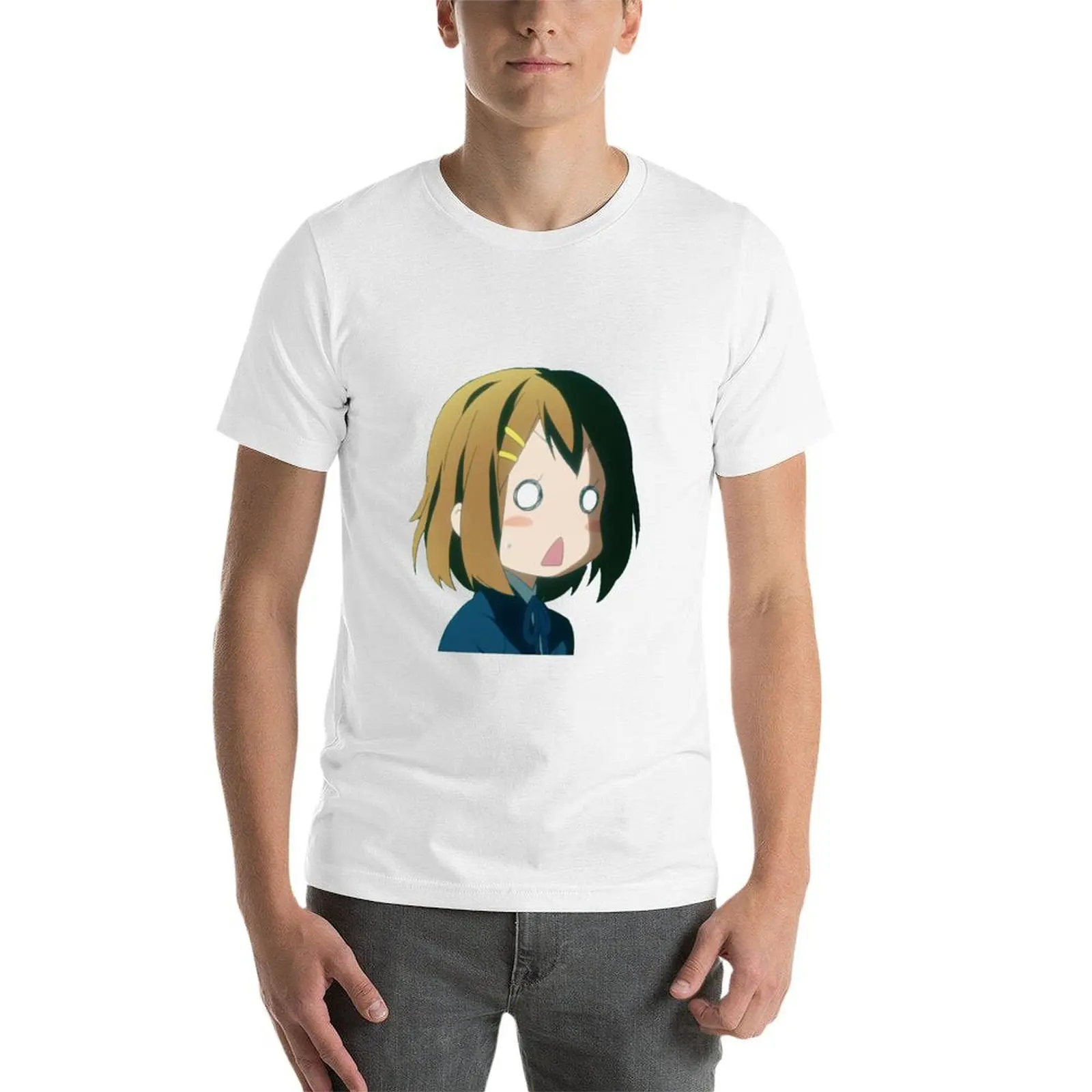 Фото Юи Хиразава - K-ON! Футболка базовая, дышащая, однотонная №3