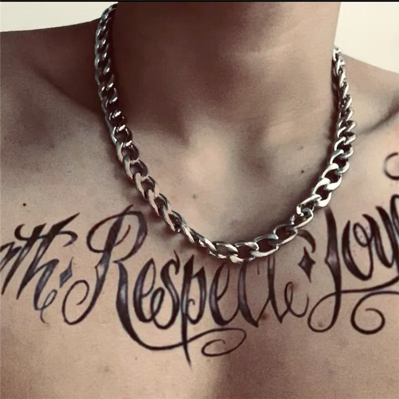 Мужская цепь из нержавеющей стали 316L Ширина 3 5 мм/4 мм/7 мм/9 мм/11 мм цвет