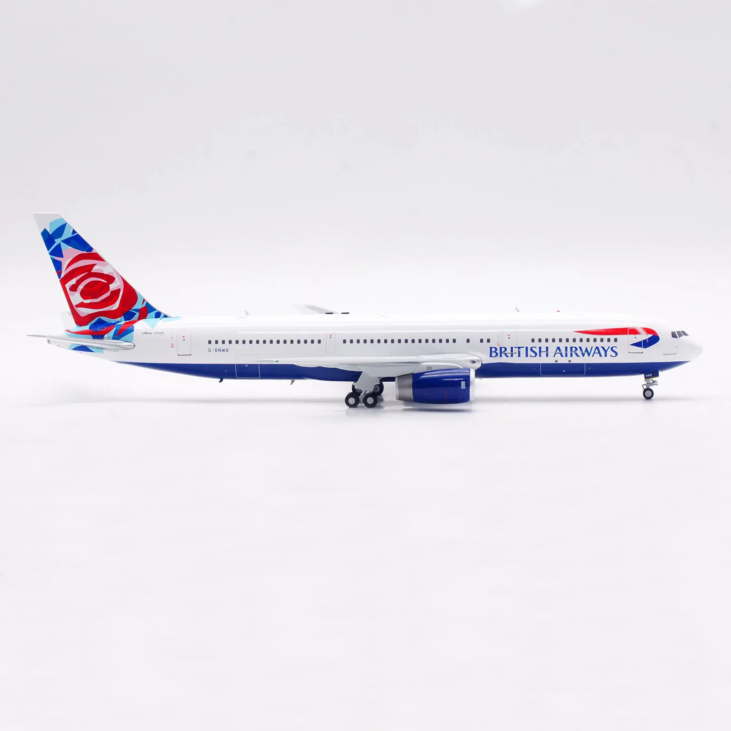 B-763-BA-NWB Коллекционная модель самолета из сплава, подарок, масштаб 1:200, BRITISH AIRWAYS Boeing B767-300, литая модель самолета G-BNWB (art.: 3920dcd828eb7) - 3920dcd828eb7