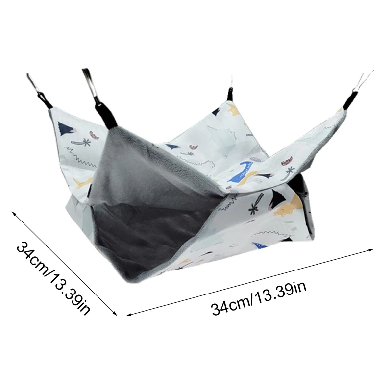 

E9LD подвесной гамак для домашних животных, крыса, искусственный дом, прочный слайдер для сахара, тайник для попугая, подарок для домашнего пи...