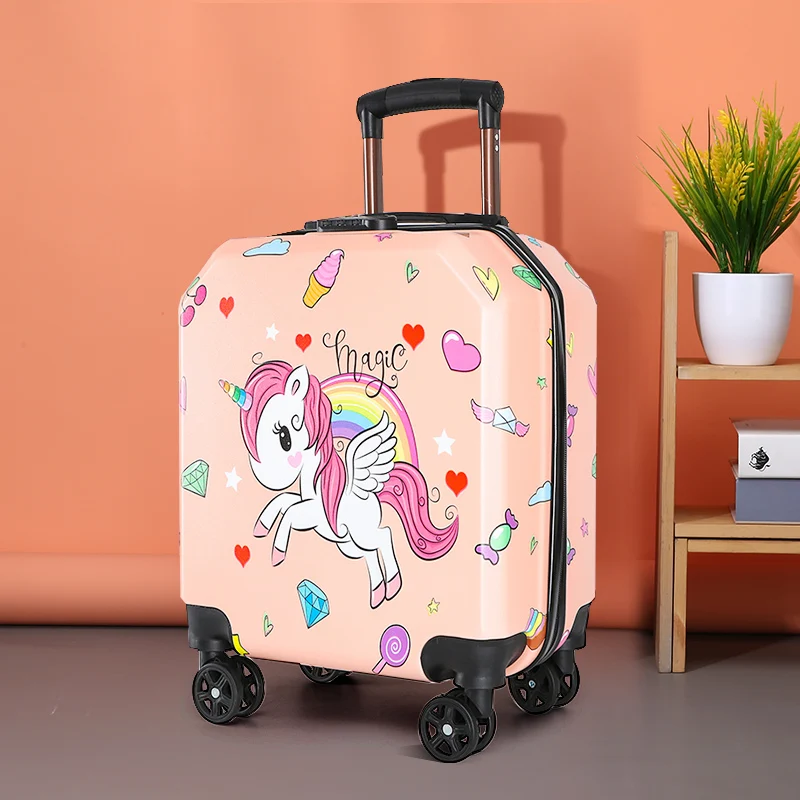 Чемодан unicorn. Мультяшные чемоданы.