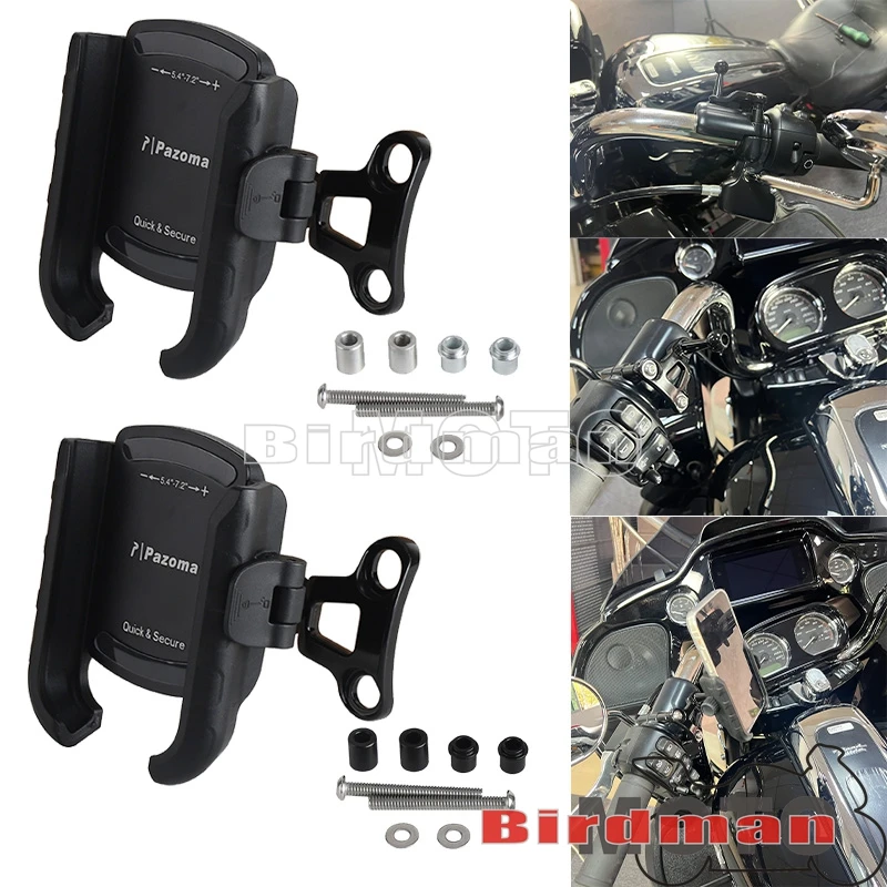 Держатель для телефона Harley Road Glide 2015-2023 с быстрой блокировкой 1s замок и