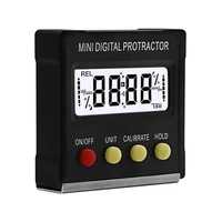 360degree mini digital protractor bevel gauge inclinometer electronic level box magnetic base angle finder measuring tools