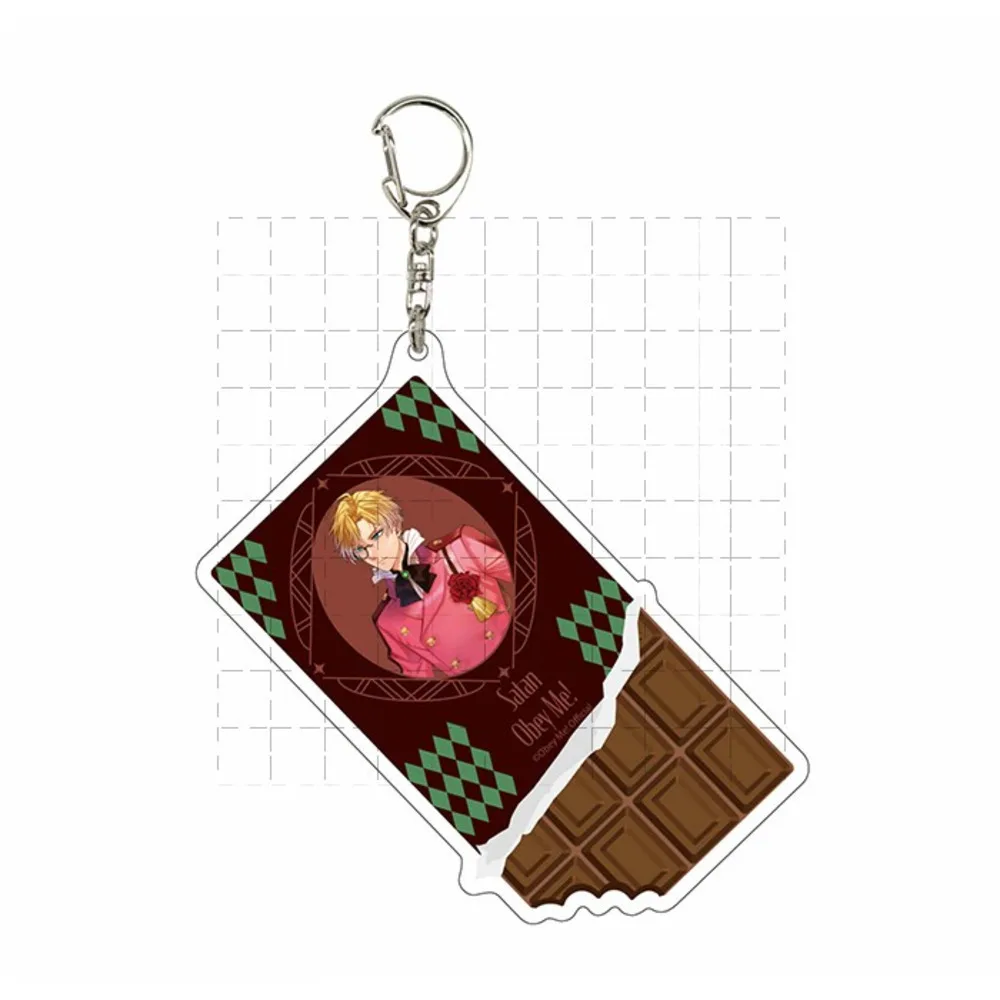 Брелок для ключей игры 2-Obey Me кукла в стиле аниме Asmodeus Belphegor Lucifer Mammon Leviathan Beelzebub