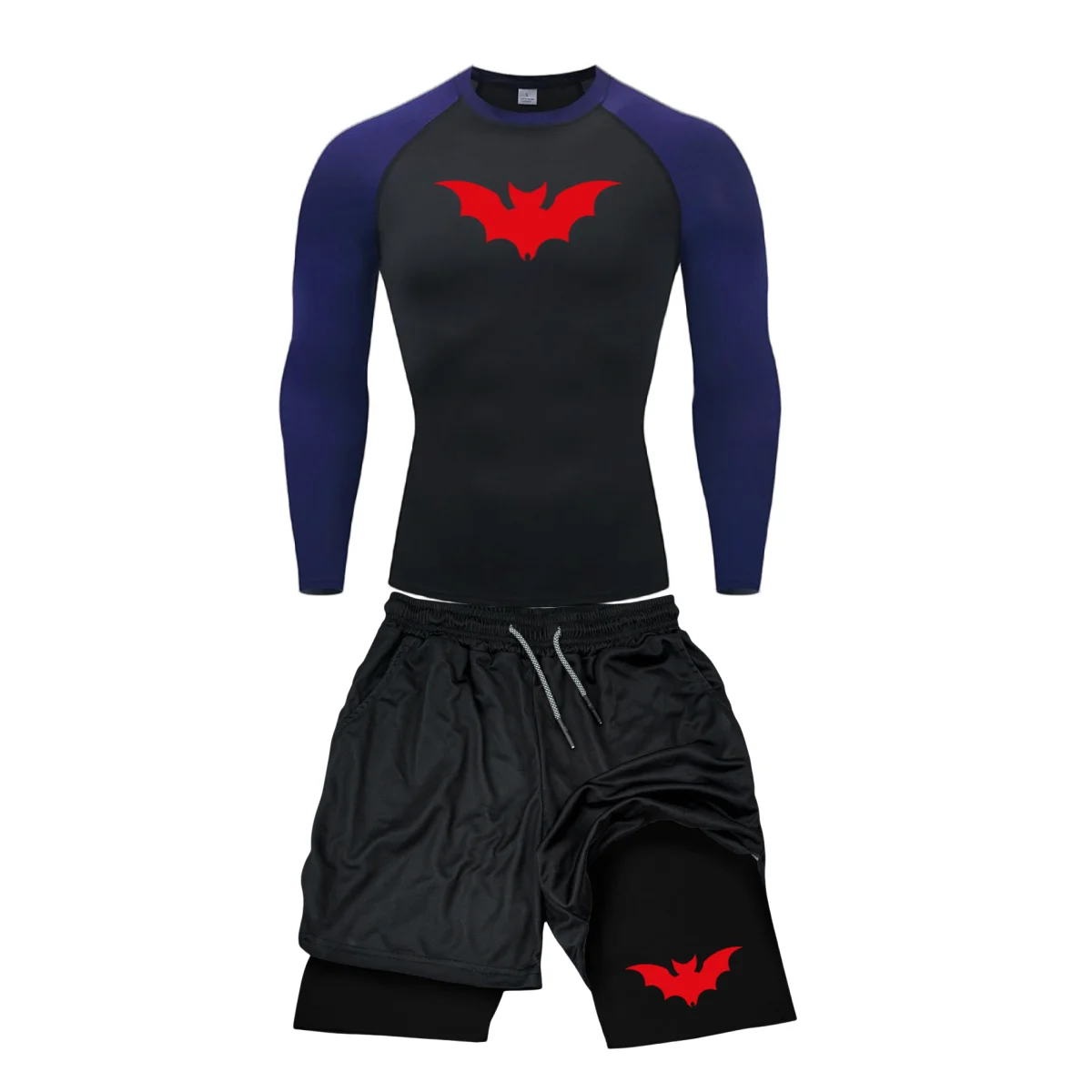 Спортивный костюм мужской компрессионный дышащий облегающий тренировочный для