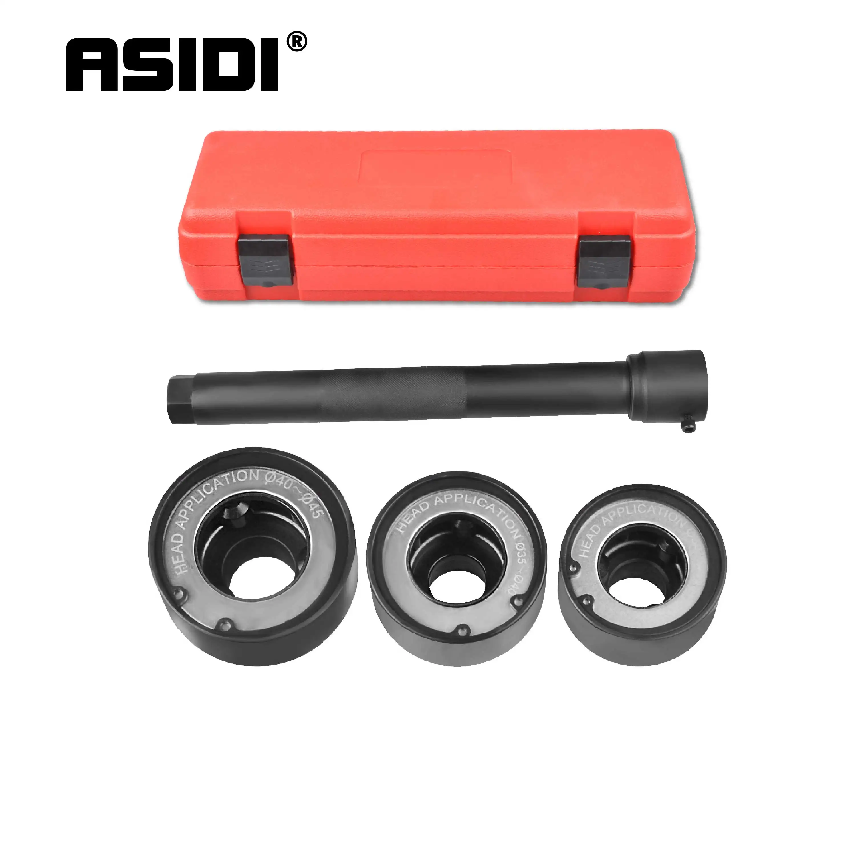 

ASIDI 4PC 30-45mm Track Rod End Axial Joint Removal Tool Automotive steering rack knuckle tie Remover Installer Tool Kit