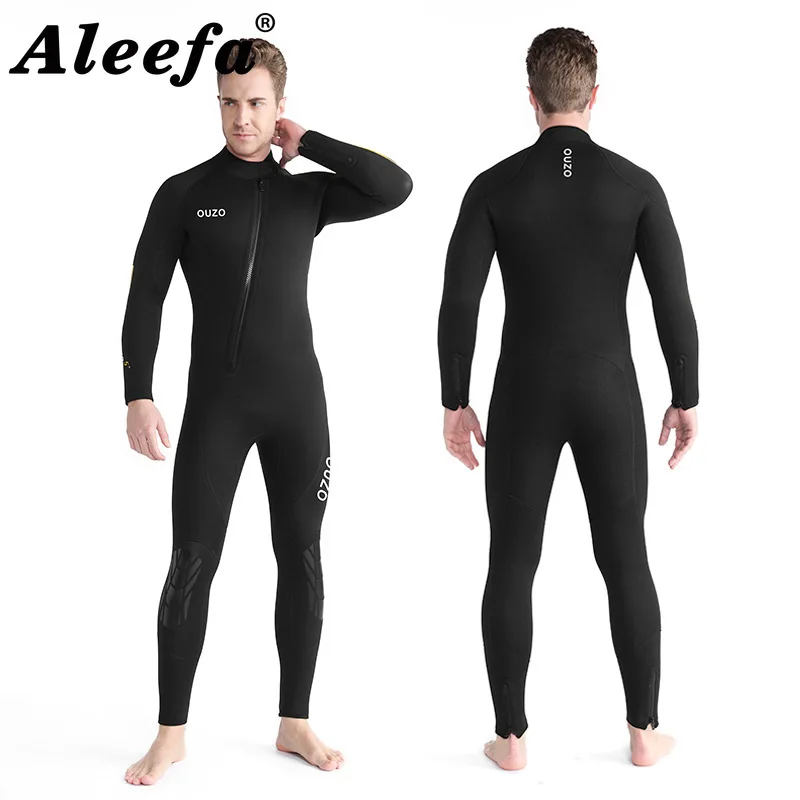 

Men's diving suits 5mm Neoprene Wetsuit One-Piece Scuba Dive Front Zipper