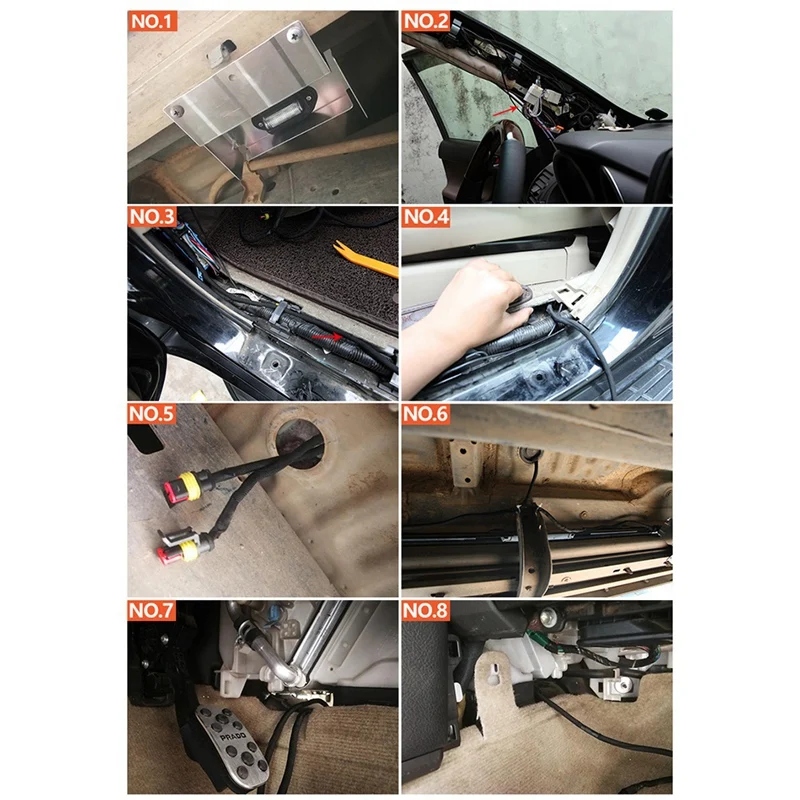 4 шт. Автомобильные светодиодные ходовые огни для Toyota Land Cruiser Prado FJ 150 2010-2018