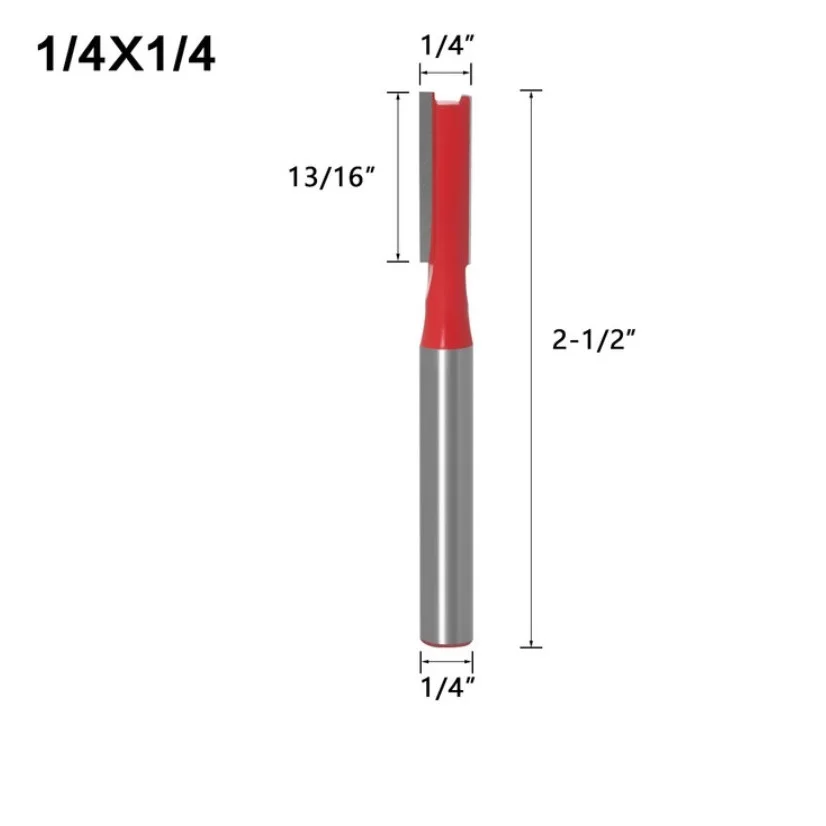 

Tool Router Bit Woodworking Straight Router 1/4\" Shank Router Bit 1Pcs