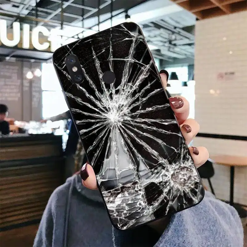 FHNBLJ чехол со сломанным стеклом для телефона Samsung S20 lite S21 S10 S9 plus Redmi Note8 9pro Huawei Y6 -