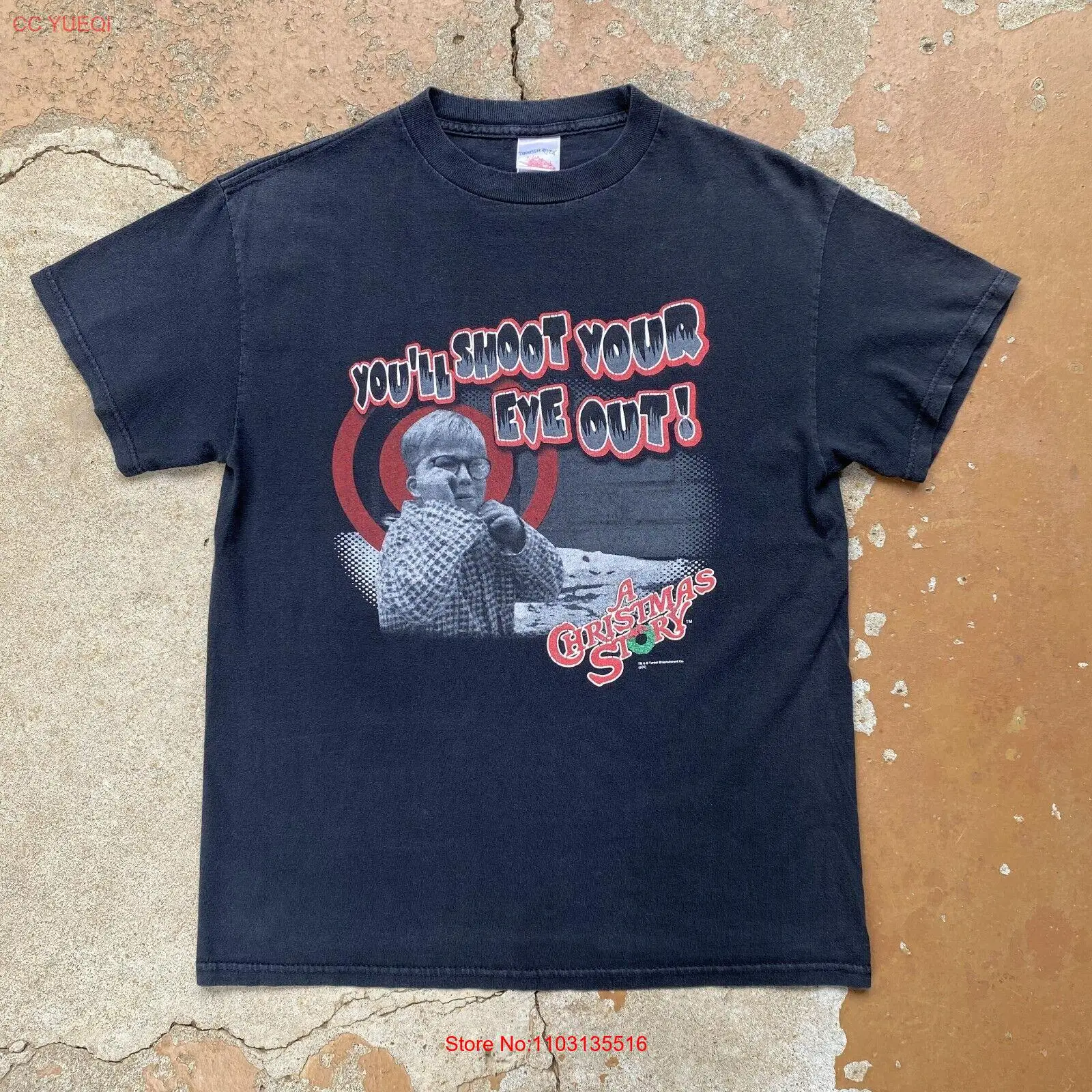 Футболка среднего размера Vtg с надписью You Will Shoot Your Eye Out для взрослых