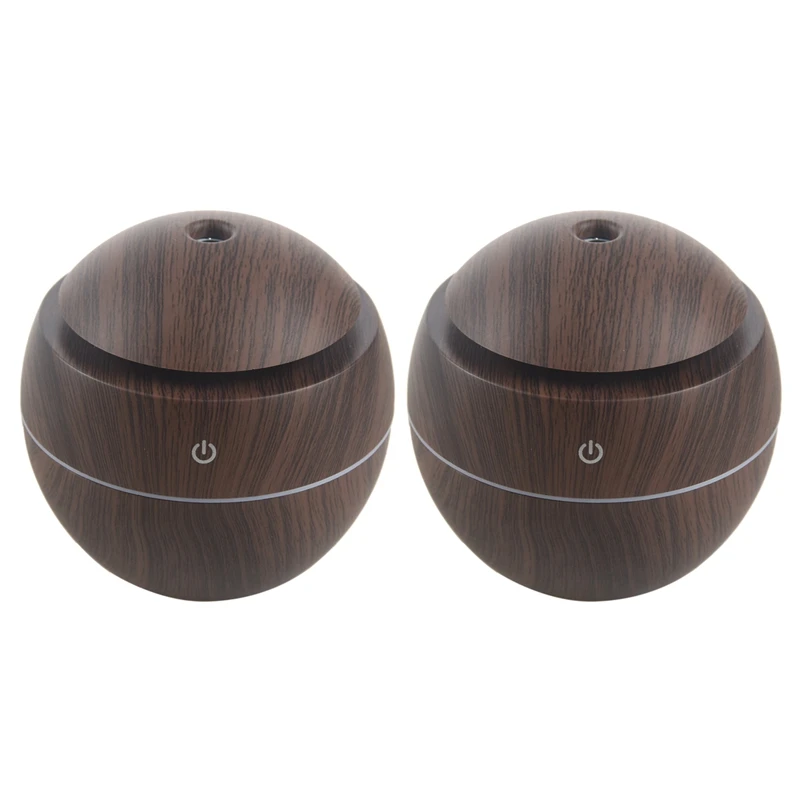 

2X USB Aroma Humidifier ESSential Oil Diffuser Ultrasonic Cool Mist Humidifier Air Purifier