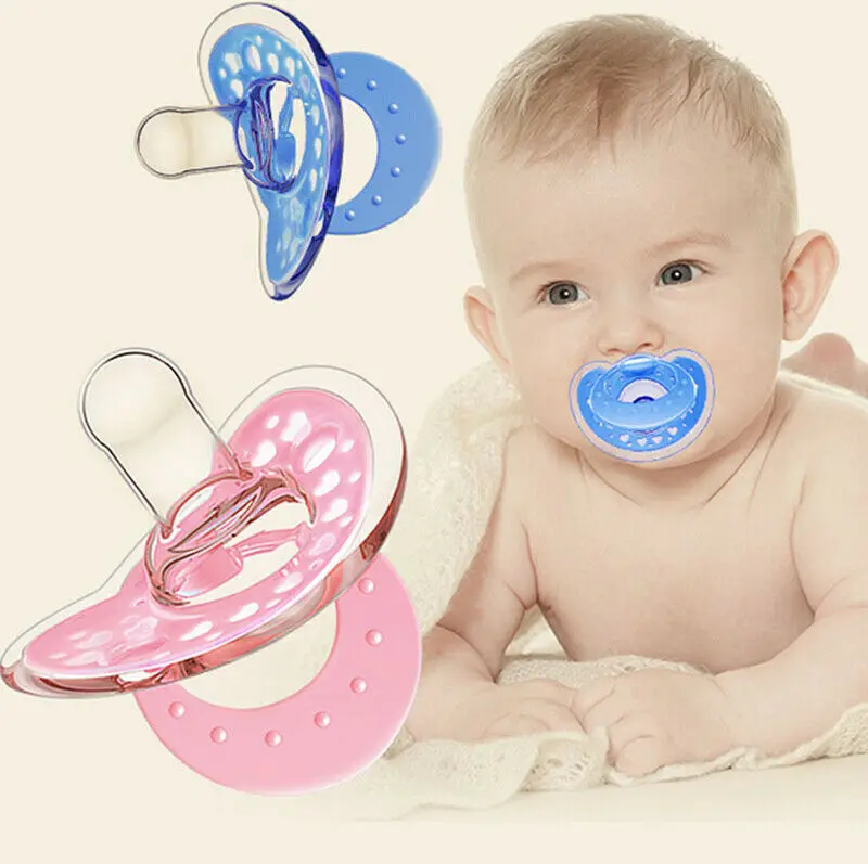 

Милая Ортодонтическая пустышка-пустышка для новорожденных, прозрачная Соска-пустышка для младенцев и детей, безопасная силиконовая соска-пустышка