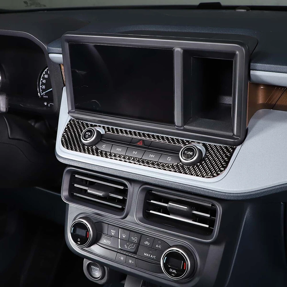 

Car Parts Light Switch Cover ABS Black Carbon Fiber Cover Trim Fit For Ford Maverick 2022-23 Interior Trim Set