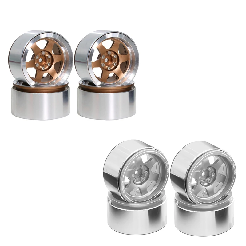 4 шт. металлические 2 2-дюймовые колесные диски с бисером ступица для 1/10 1/8 CROSSRC SXC10