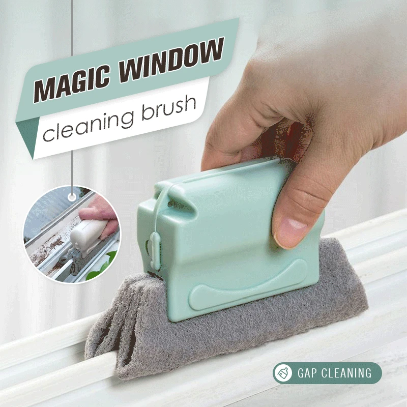 

New Magic Window Cleaning Brush Creative Window Groove Cleaning Cloth Windows Slot Cleaner Brush Corners Gaps Clean Tool Quickly