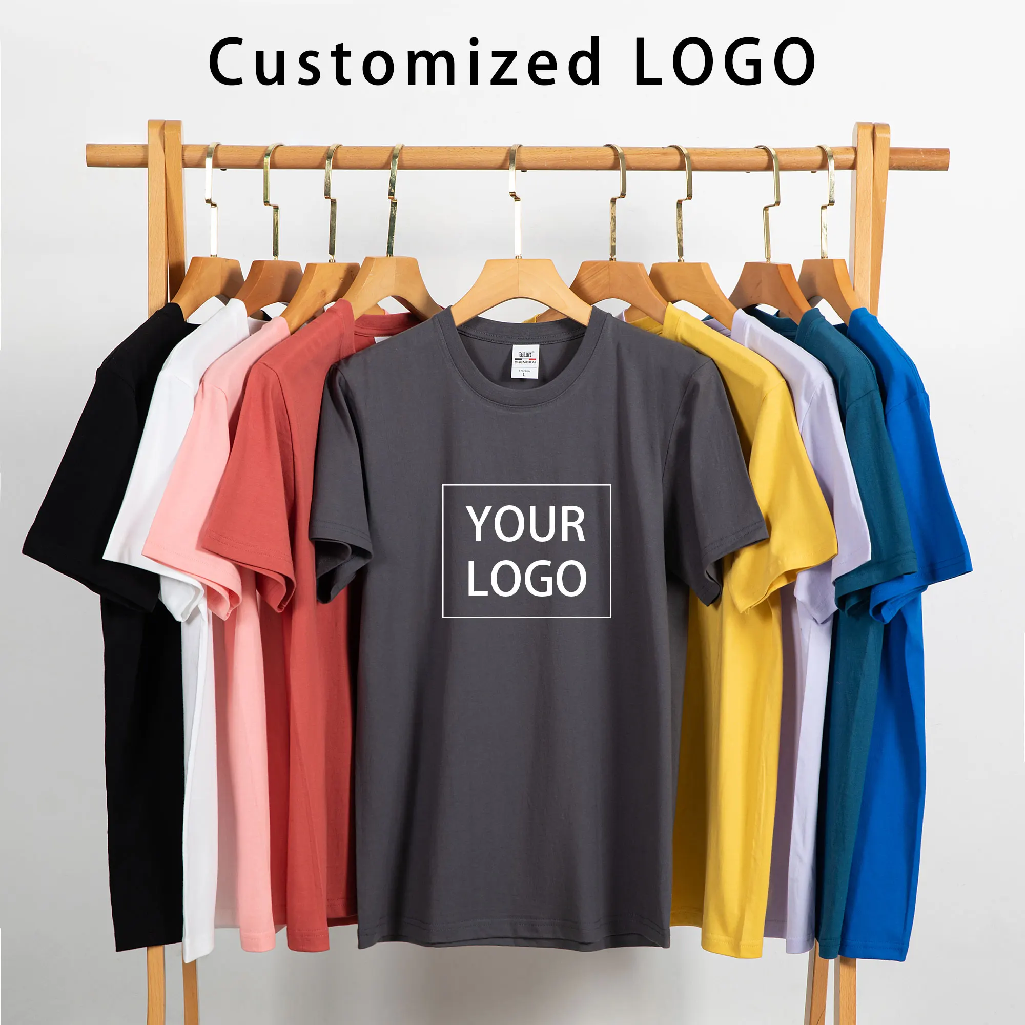 

Quick-drying T-shirt Summer Breathable Round Neck Top Solid Color Sports Men/Women Same Shirts Custom Printed Embroidery