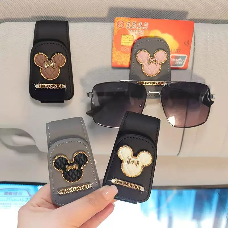 

Universal Car Auto Sun Visor Glasses Box Sunglasses Clip Card Ticket Holder Stand Fastener Pen Case Eyeglasses Car Auto Interior