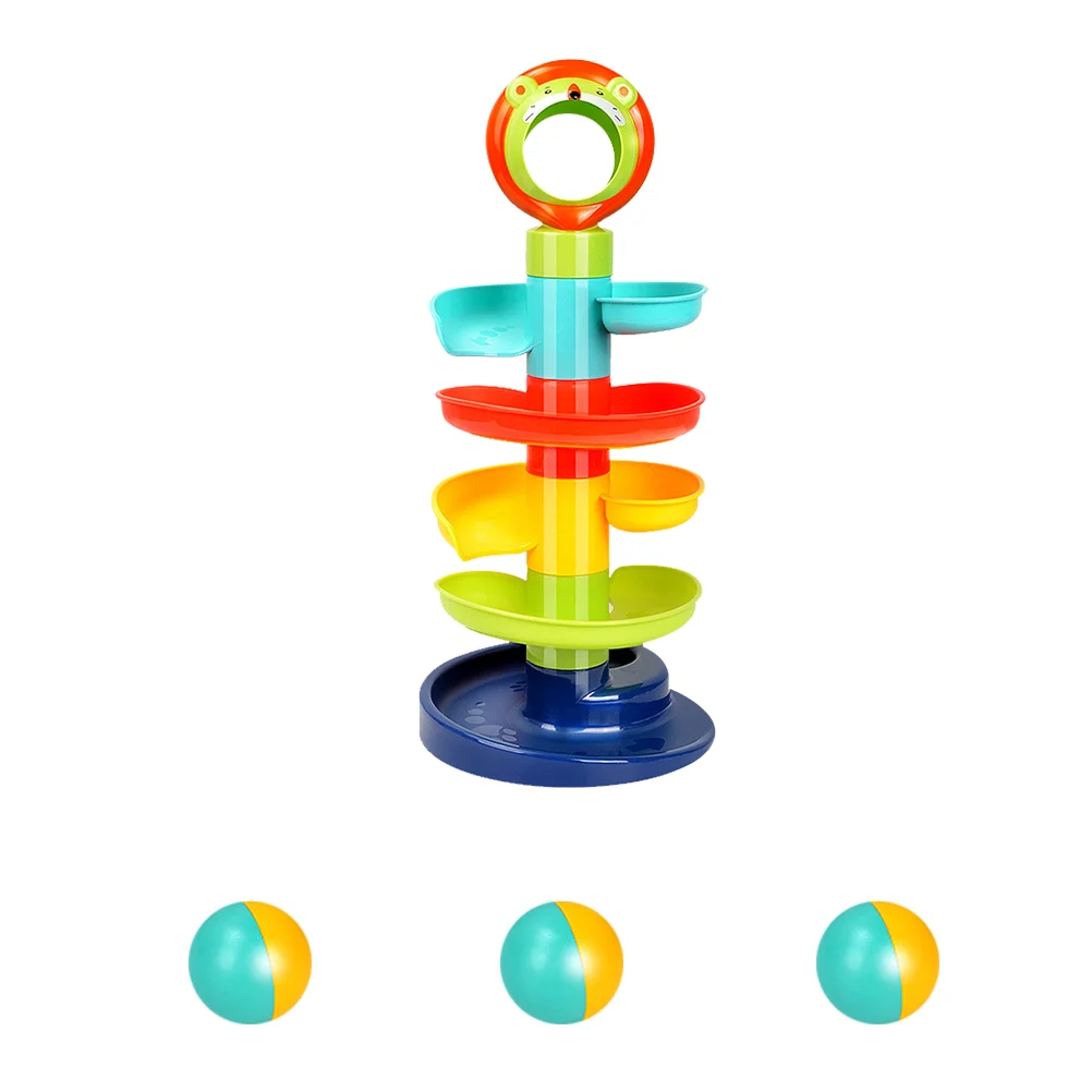 

Colorful Turret Drop Toy Plaything Recognition Toy Game Puzzle Track Educational Babies Toys
