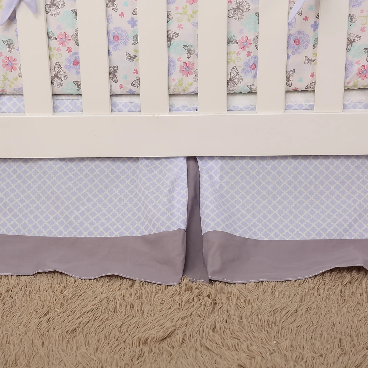 OEKO TEX 100 комплект постельного белья для детской кроватки с вышивкой серебряной