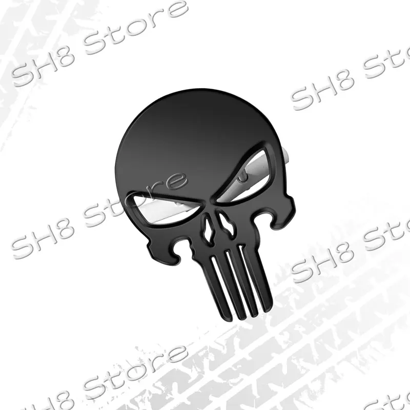 

3D металлический значок с черепом, передняя решетка капота автомобиля, эмблема, наклейка для Jeep Gladiator Patriot Liberty Grand Cherokee Wrangler, наклейки на кузов