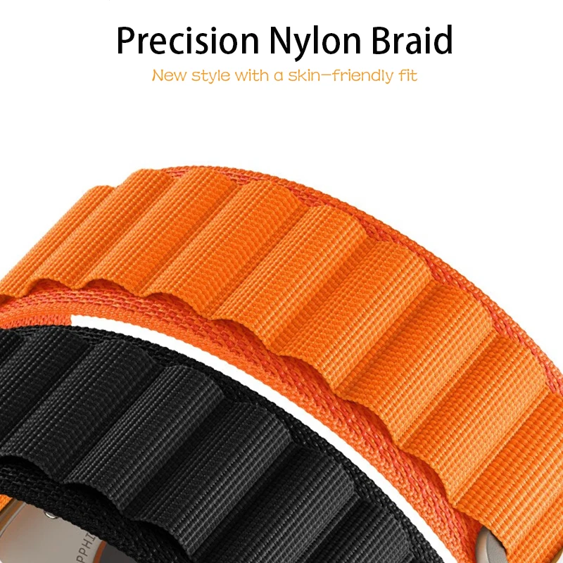 Alpine Loop for Apple Watch band 49mm 45mm 44mm 42mm 41mm 40mm 38mm Sport nylon single strap G-hook for iWatch Utra 8 7 6 5 se 4