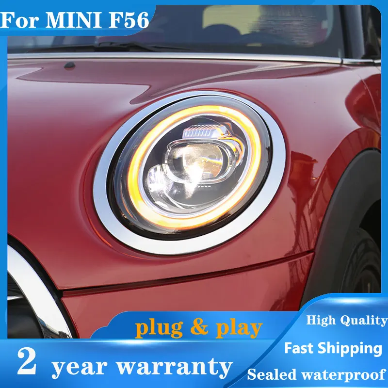 

Car Styling For BMW Mini Cooper F56 2014-2019 All Headlight Assembly with Super Bright Bi LED Projector Lens Dymamic Version