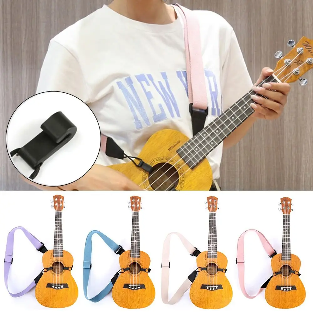 Hot sale Hang Neck Sling With Hook Nylon Musical Instrument Straps Guitar Accessories Adjustable Belt Ukulele Strap