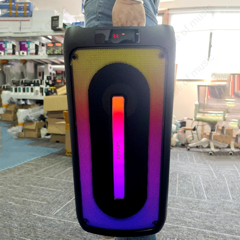 

BKK B69S Mega Bass Portable Wireless Bluetooth Speaker Karaoke System Outdoors Party Box Rechargeable Battery FM Radio Led Light