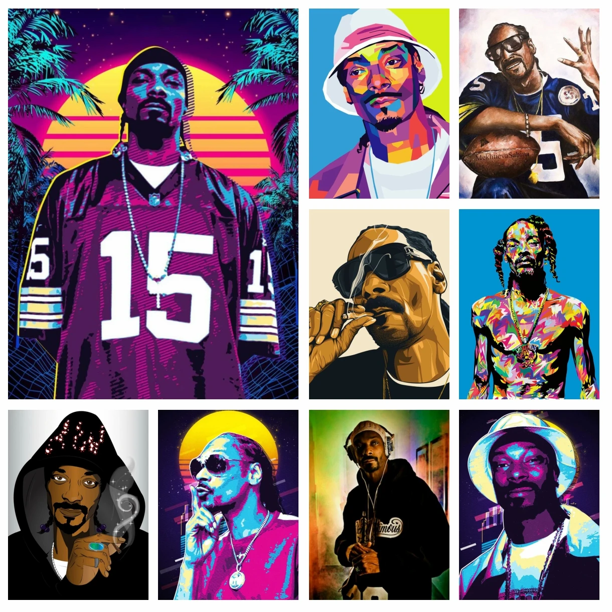 

Snoop Dogg Singer Music Star Diamond Painting Gangsta Rap Hip Hop Rapper Picture Cross Stitch Embroidery Mosaic Home Home Decor