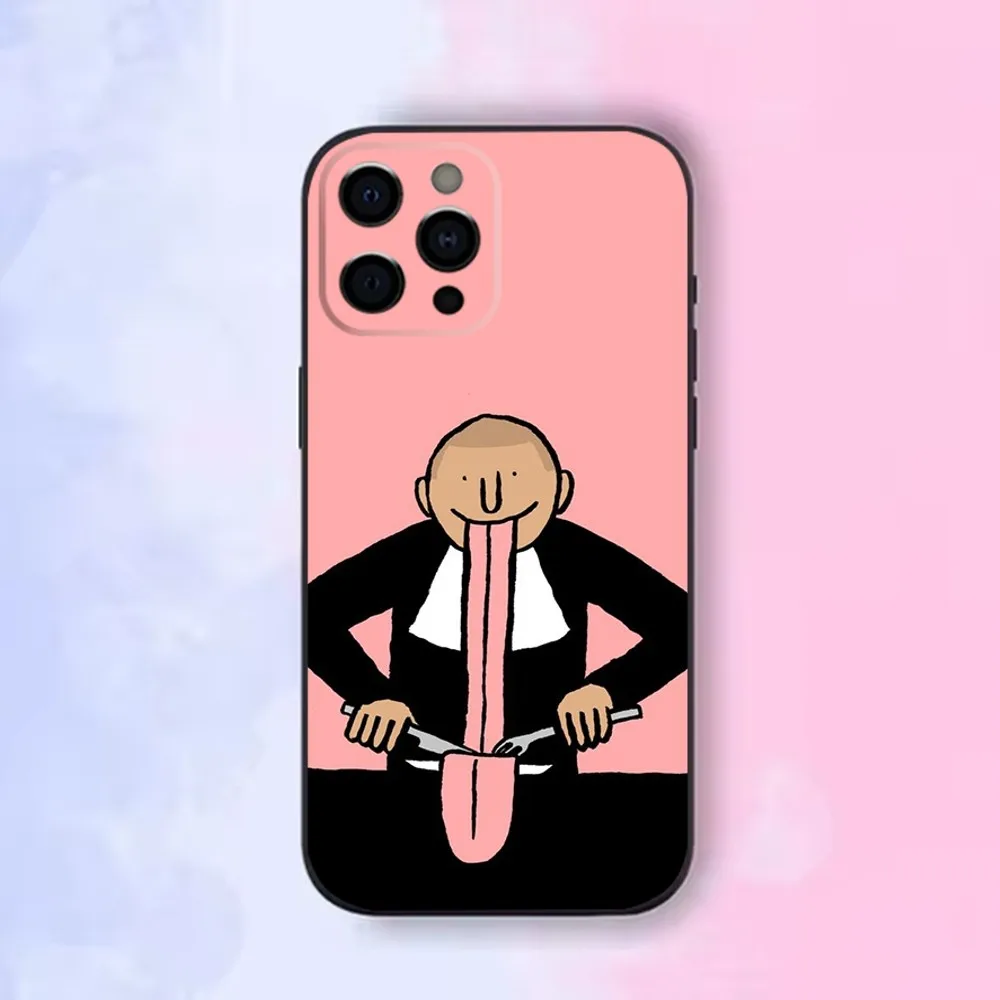 Чехол для телефона J-Jean Jullien iPhone 16 15 14 13 12 Mini 11 Pro XR X XS MAX 7 8 Plus силиконовый чехол