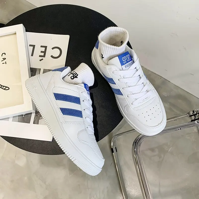 

Women Casual Shoes Size 36-44 Autumn Sneakers Women Vulcanized Shoes Leather Skateboard White Sneakers Female Sapatos De Mujer