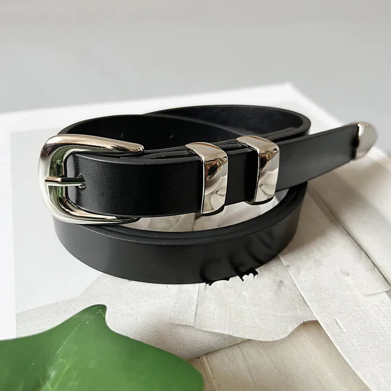Women's Needle Buckle Belt Simple Versatile Leather Belt For Women Retro Fashion Female Belt
