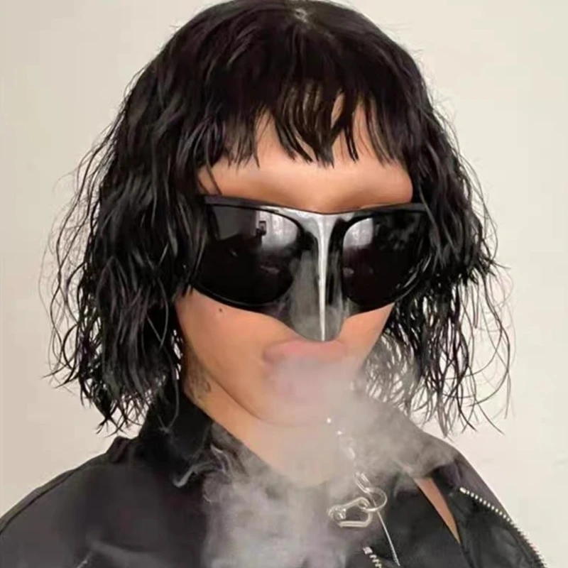 Y1UB футуристические солнцезащитные очки для девочек-подростков субкультура