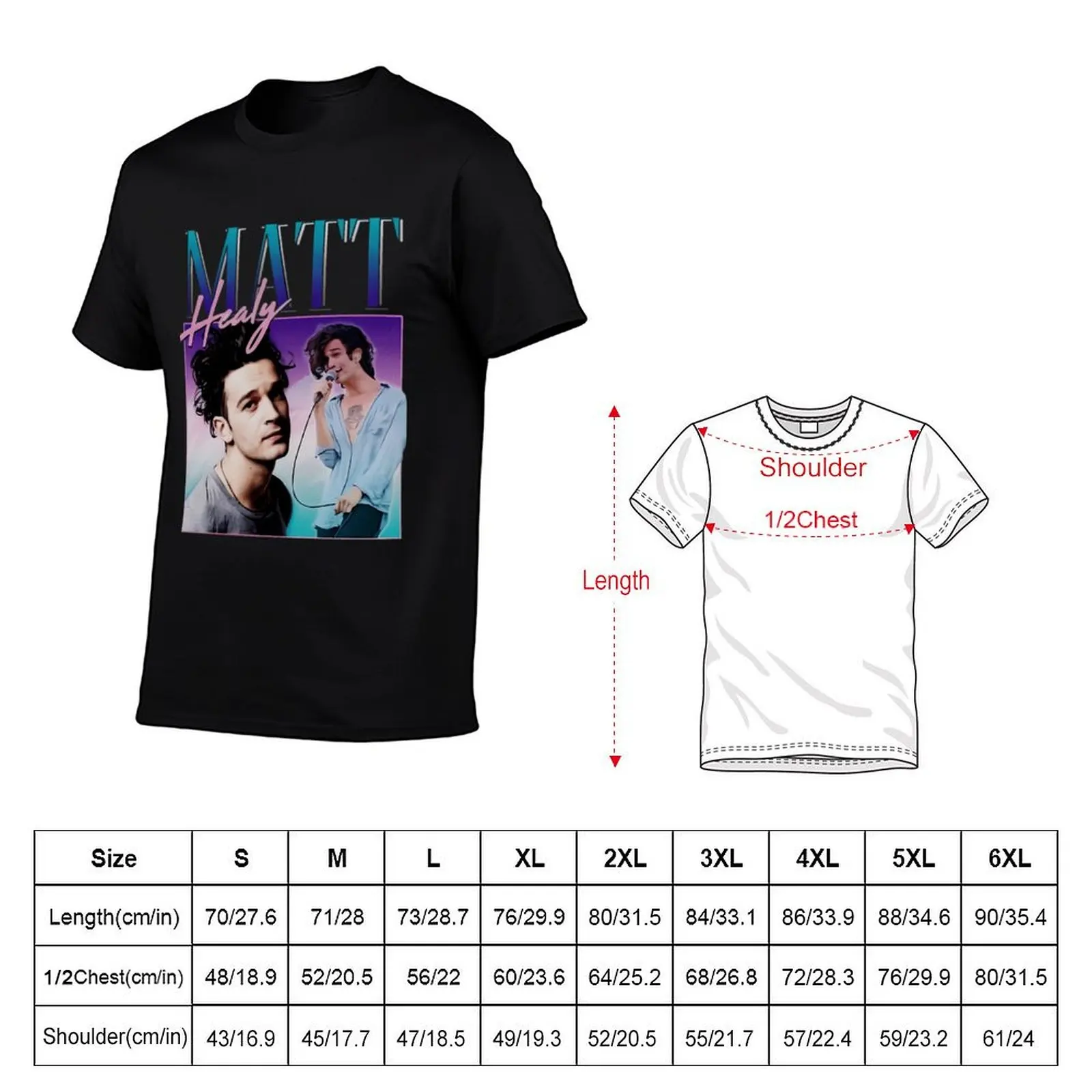 Фото Футболка Matt Healy Homage Funny Matty 1975 в стиле ретро 90-х и 80-х годов, мужская футболка из простого хлопка, мужская футболка №2