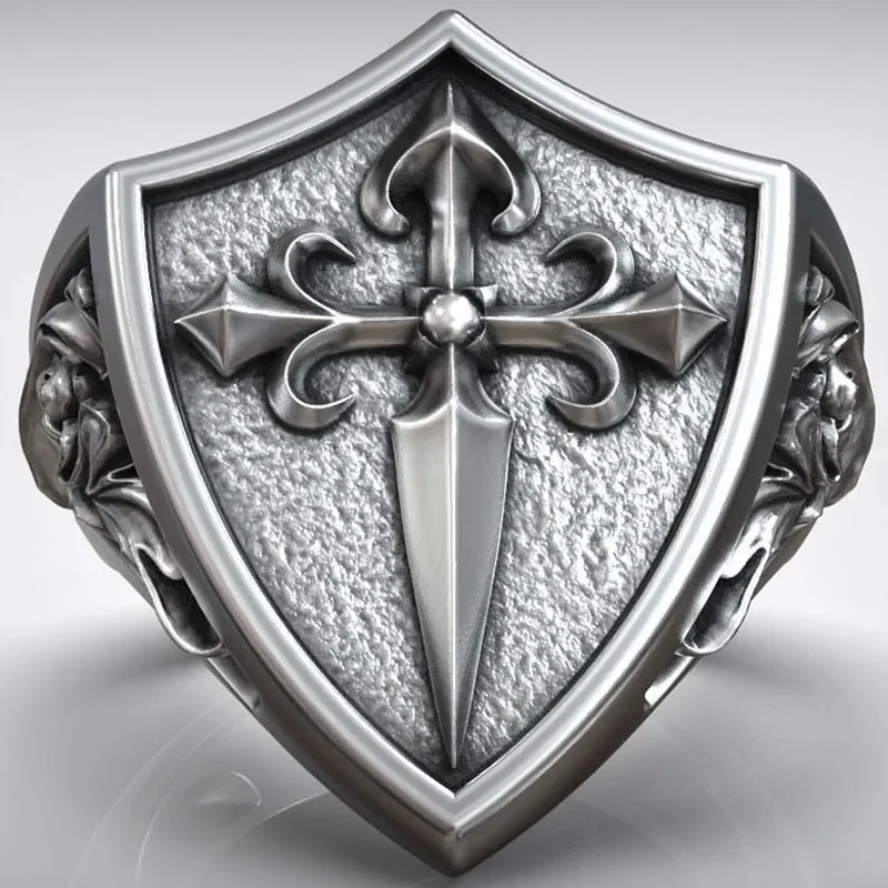 17 г Сантьяго Крест Орден печатный амулет христианство мужские кольца