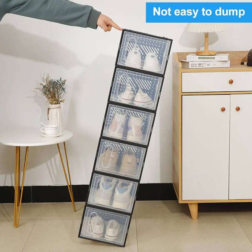 Бокс для обуви Пластиковые боксы хранения с крышками эффективной сборки