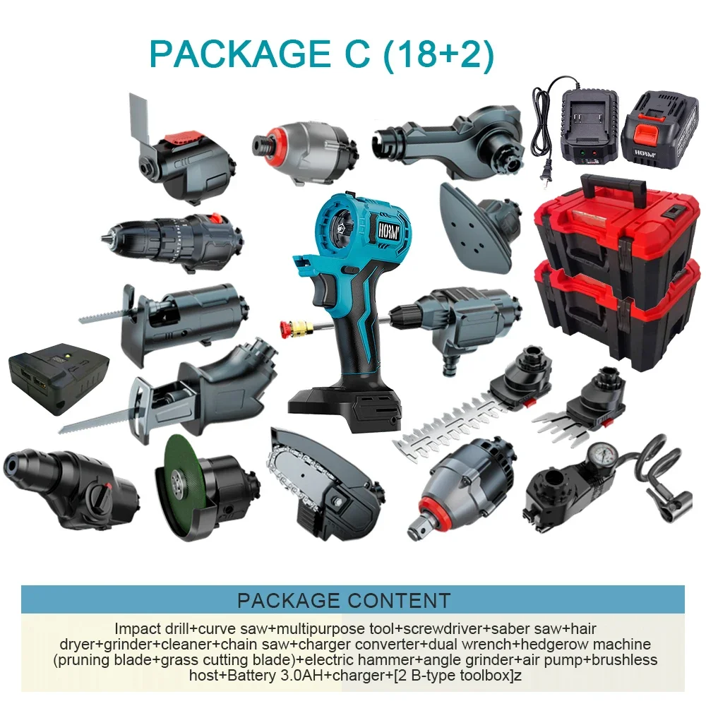 Осциллирующие многофункциональные инструменты для Makita, бесщеточные электрические сокровища, многоцелевой набор сокровищ, инструмент, сверло, бензопила, сабельная пила