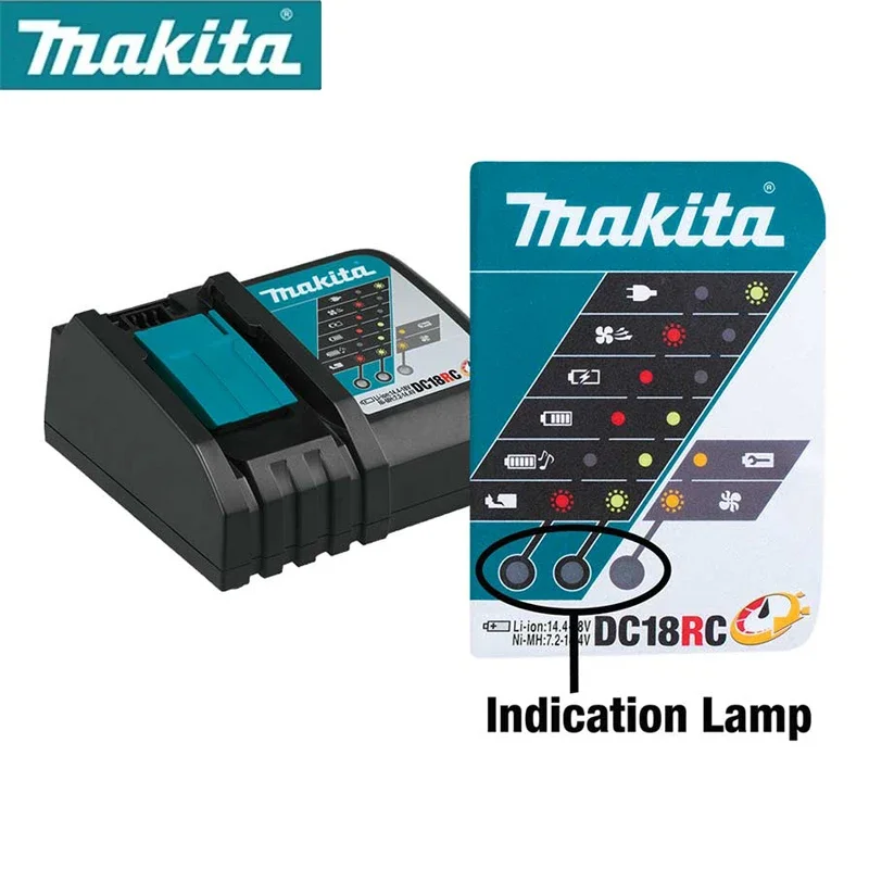 Makita DC18SD DC18RC 18 в литий-ионное быстрое оптимальное зарядное устройство с двумя