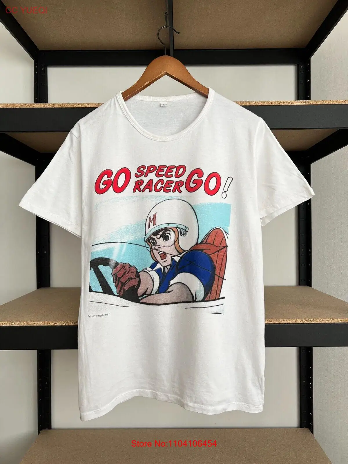 Speed Racer Go Tatsunoko Production Аниме Белая футболка Sz L