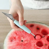 kitchen accessories dual head steel carving knife fruit watermelon ice cream baller scoop stacks spoon home gadgets