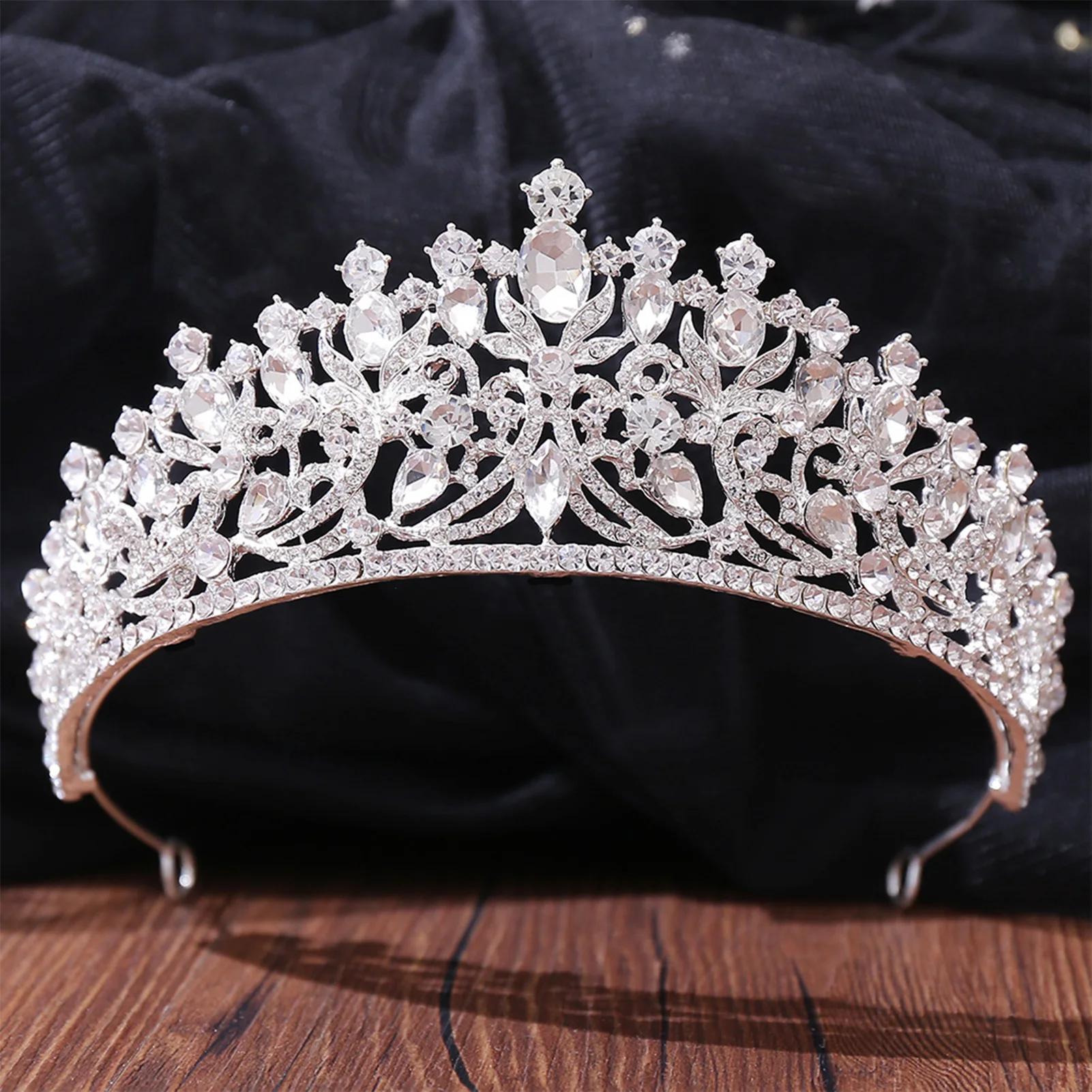 

Wedding Tiaras and Crowns Baroque Style Rhinestone Headbands for Women Pageant Party Hairbands Bride Hair Jewelry Accessories